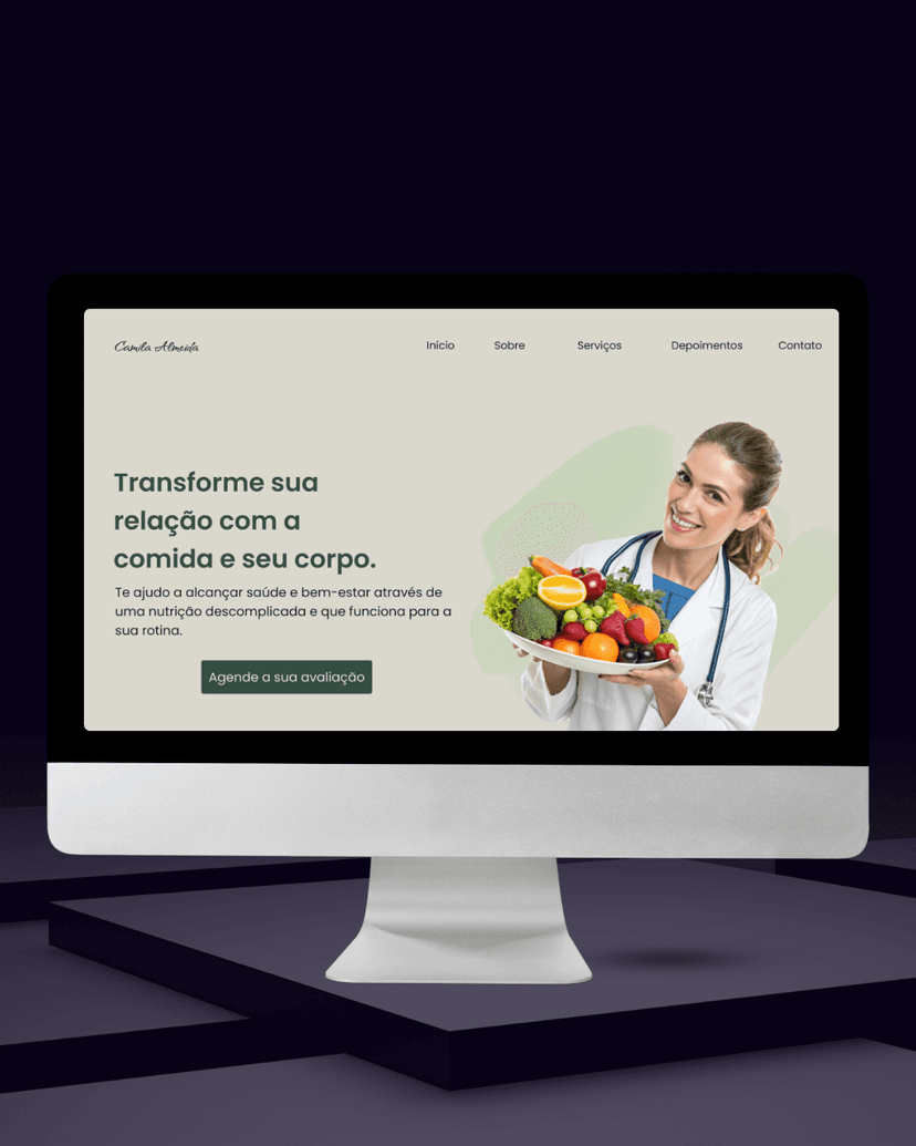 Imagem do projeto Site para Nutricionista